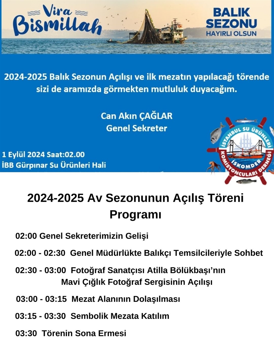 2024/2025 Av Sezonunun Açılış  Töreni Programı